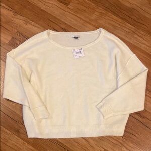 Women's American Eagle Oversized Cream Sweater